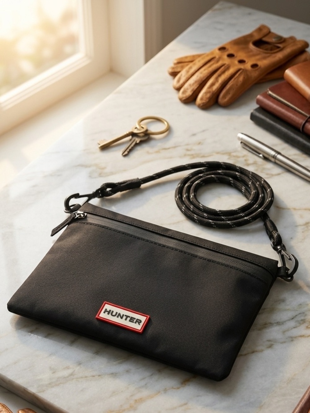 HUNTER Black Crossbody Purse NEW